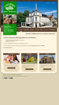 Vorschau der mobilen Webseite www.hotel-kurhaus.de, Kurhaus Klotzsche