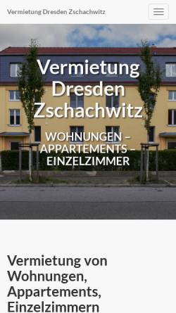 Vorschau der mobilen Webseite www.pension-dresden-zschachwitz.de, Pension Zschachwitz