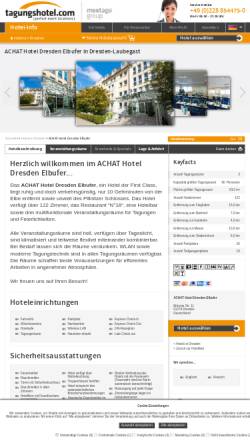 Vorschau der mobilen Webseite www.tagungshotel.com, RAMADA Resident Hotel Dresden