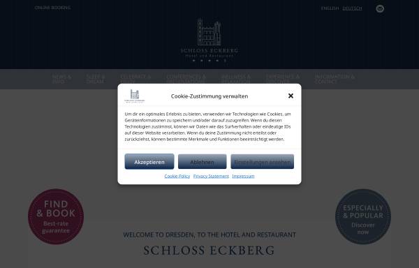 Vorschau von www.schloss-eckberg.de, Schloss Eckberg
