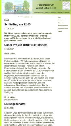 Vorschau der mobilen Webseite marvin.sn.schule.de, Albert - Schweitzer - Schule (Prohlis)