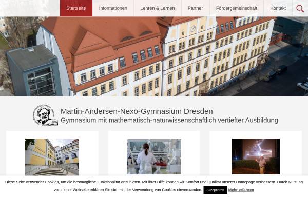 Vorschau von manos-dresden.de, Martin-Andersen-Nexö-Gymnasium (Blasewitz)