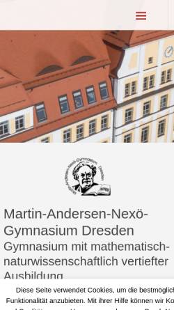 Vorschau der mobilen Webseite manos-dresden.de, Martin-Andersen-Nexö-Gymnasium (Blasewitz)