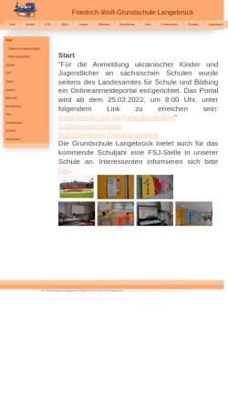 Vorschau der mobilen Webseite cms.sachsen.schule, Friedrich Wolf Grundschule Langebrück