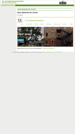 Vorschau der mobilen Webseite marvin.sn.schule.de, 12. Grundschule (Cotta)