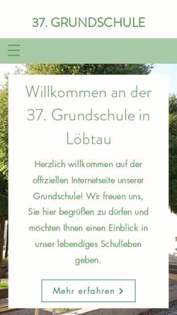 Vorschau der mobilen Webseite www.sn.schule.de, 37. Grundschule (Löbtau)