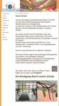 Vorschau der mobilen Webseite marvin.sn.schule.de, 106. Grundschule (Trachau/ Wilder Mann)