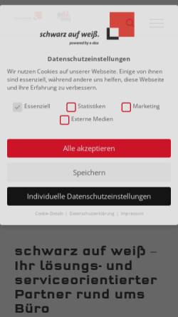 Vorschau der mobilen Webseite schwarz-auf-weiss.de, Schwarz auf Weiss