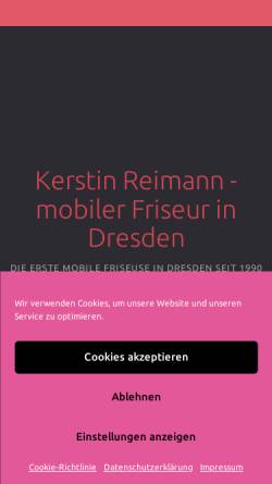 Vorschau der mobilen Webseite www.mobil-friseuse.de, Kerstin Reimann - Mobile Friseuse