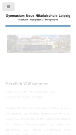 Vorschau der mobilen Webseite www.neuenikolaischule.de, Neue Nikolaischule