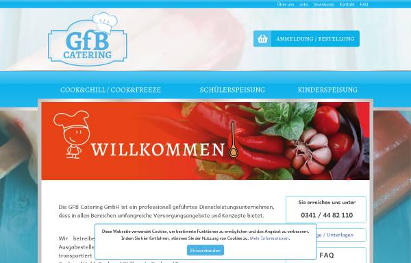 Vorschau von www.gfb-catering.com, GfB mbH Geschäftsbereich Catering