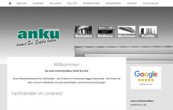Vorschau von www.anku.de, anku-Leichtmetallbau GmbH & Co. KG