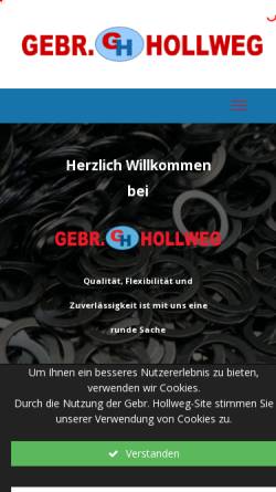 Vorschau der mobilen Webseite www.gebr-hollweg.de, Gebr. Hollweg, Inh. Gerd Hollweg