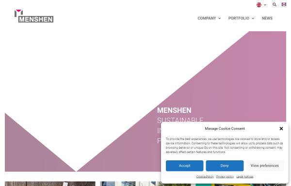 Vorschau von menshen.com, Menshen GmbH & Co. KG