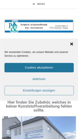 Vorschau der mobilen Webseite www.pk-handel.de, Pütter & Kubitschek GbR