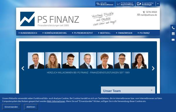 Vorschau von www.psfinanz.de, PS Finanz e.K.