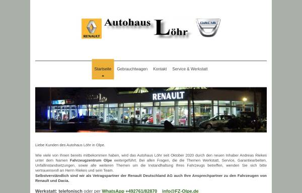 Vorschau von www.autohaus-loehr.de, Autohaus Löhr GmbH & Co KG