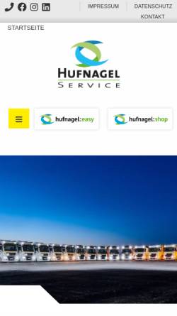 Vorschau der mobilen Webseite www.hufnagel-service.de, Hufnagel Service GmbH