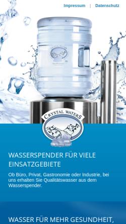 Vorschau der mobilen Webseite www.crystalwaters.de, Crystal Waters