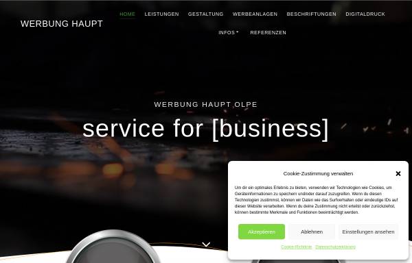 Vorschau von www.haupt-wenden.de, Werbung Haupt
