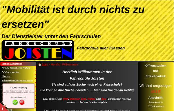 Vorschau von www.fahrschule-joisten.de, Fahrschule Joisten