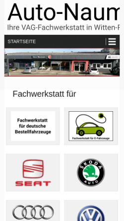 Vorschau der mobilen Webseite www.auto-naumann.de, Auto Naumann