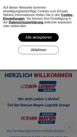Vorschau der mobilen Webseite www.loeber-lehnhof.de, Loeber-Lehnhof GmbH