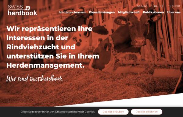 Vorschau von www.fleckvieh.ch, Schweizerischer Fleckviehzuchtverband