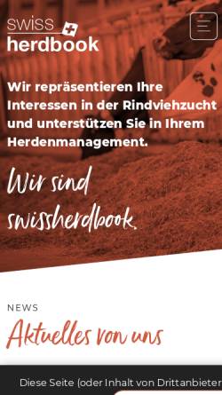 Vorschau der mobilen Webseite www.fleckvieh.ch, Schweizerischer Fleckviehzuchtverband