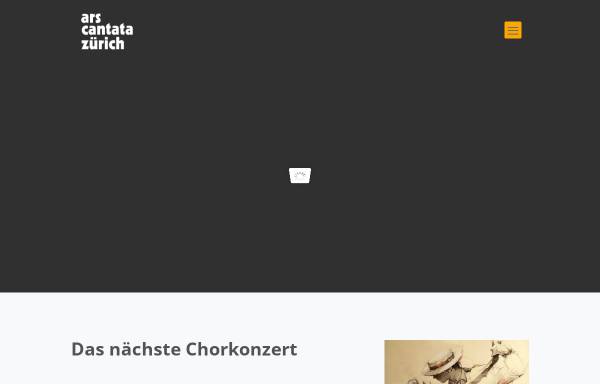 Vorschau von www.arscantata.ch, Ars Cantata Zürich
