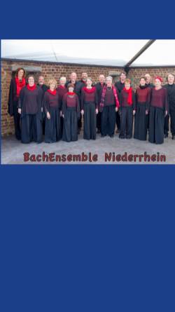 Vorschau der mobilen Webseite www.bach-ensemble-niederrhein.de, Bach-Ensemble Niederrhein e. V.