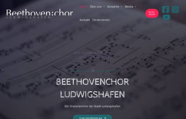 Vorschau von www.beethovenchor-lu.de, Beethovenchor Ludwigshafen