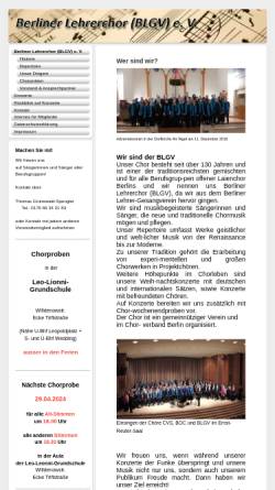 Vorschau der mobilen Webseite www.berliner-lehrerchor.de, Berliner Lehrerchor (BLGV) e.V.