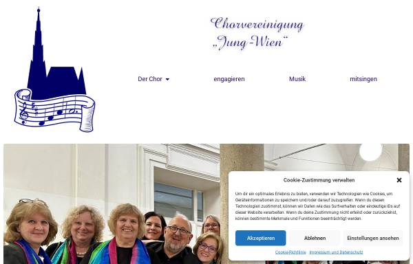 Vorschau von jung-wien.at, Chorvereinigung Jung-Wien