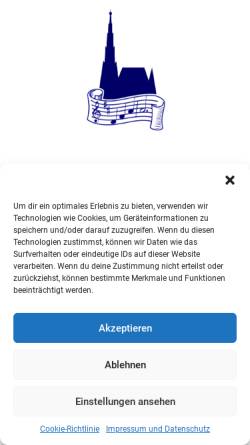 Vorschau der mobilen Webseite jung-wien.at, Chorvereinigung Jung-Wien