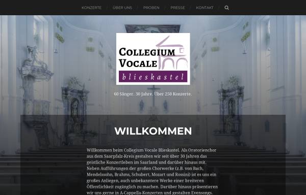 Vorschau von www.collegium-vocale-blk.de, Collegium Vocale Blieskastel