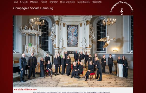 Vorschau von www.compagniavocale.de, Compagnia Vocale Hamburg