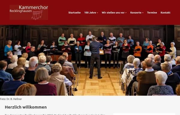 Vorschau von www.madrigalchor.de, Kammerchor Recklinghausen e.V.