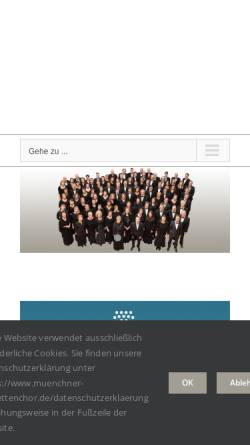 Vorschau der mobilen Webseite www.muenchner-motettenchor.de, Münchner MotettenChor