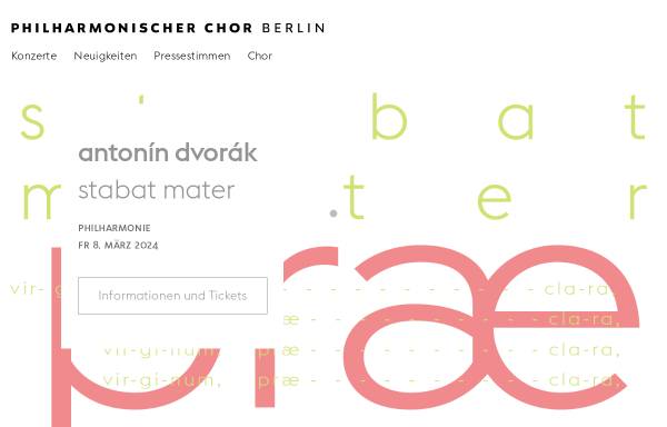 Vorschau von www.philharmonischer-chor.de, Philharmonischer Chor Berlin