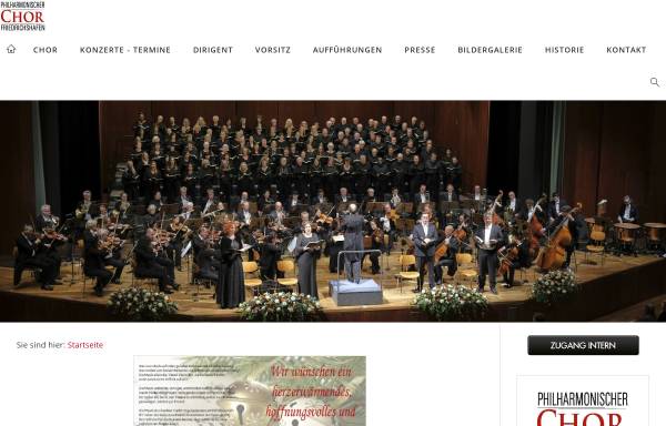 Vorschau von www.philharmonischerchor-friedrichshafen.de, Philharmonischer Chor Friedrichshafen