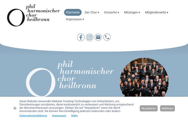 Vorschau von www.philharmonischer-chor-heilbronn.de, Philharmonischer Chor Heilbronn