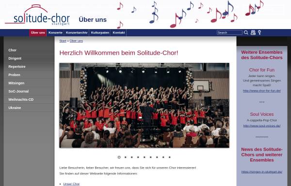 Vorschau von www.solitude-chor.de, Solitude-Chor Stuttgart