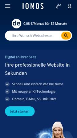 Vorschau der mobilen Webseite www.geyerstrasse.de, Vocalensemble Landsberg am Lech