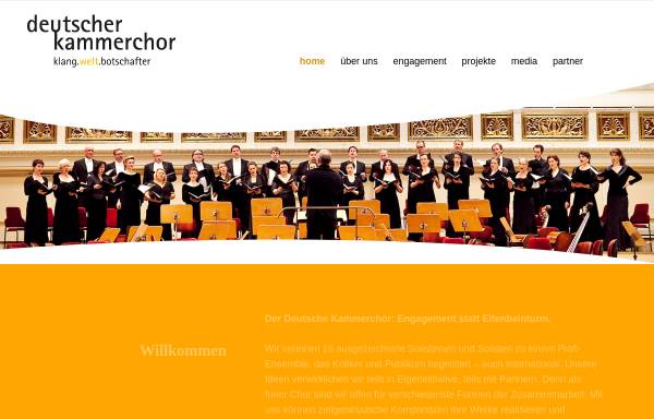 Vorschau von www.deutscher-kammerchor.com, Deutscher Kammerchor