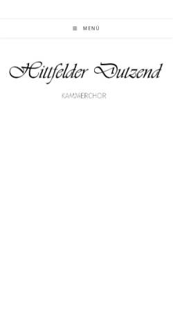 Vorschau der mobilen Webseite www.hittfelderdutzend.de, Hittfelder Dutzend, Kammerchor für Seevetal und Umgebung