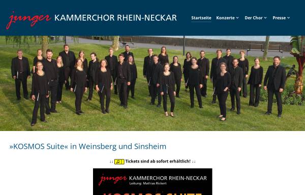 Vorschau von www.jungerkammerchor.eu, Junger Kammerchor Rhein-Neckar
