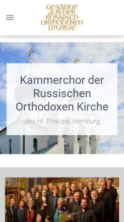 Vorschau der mobilen Webseite www.kammerchor-russisch-orthodoxe-kirche-hamburg.de, Kammerchor der Russischen Orthodoxen Kirche des Heiligen Prokop Hamburg