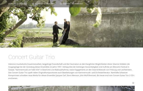 Vorschau von www.concertguitartrio.ch, Concert Guitar Trio