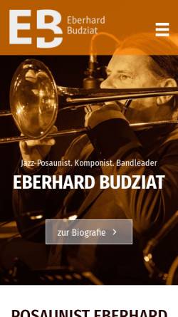 Vorschau der mobilen Webseite www.eberhard-budziat.de, Budziat, Eberhard